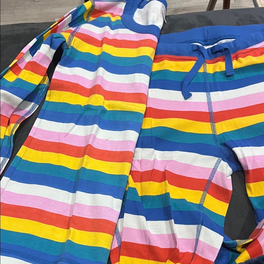 Hanna Andersson Women’s Rainbow Stripe Pajama Set